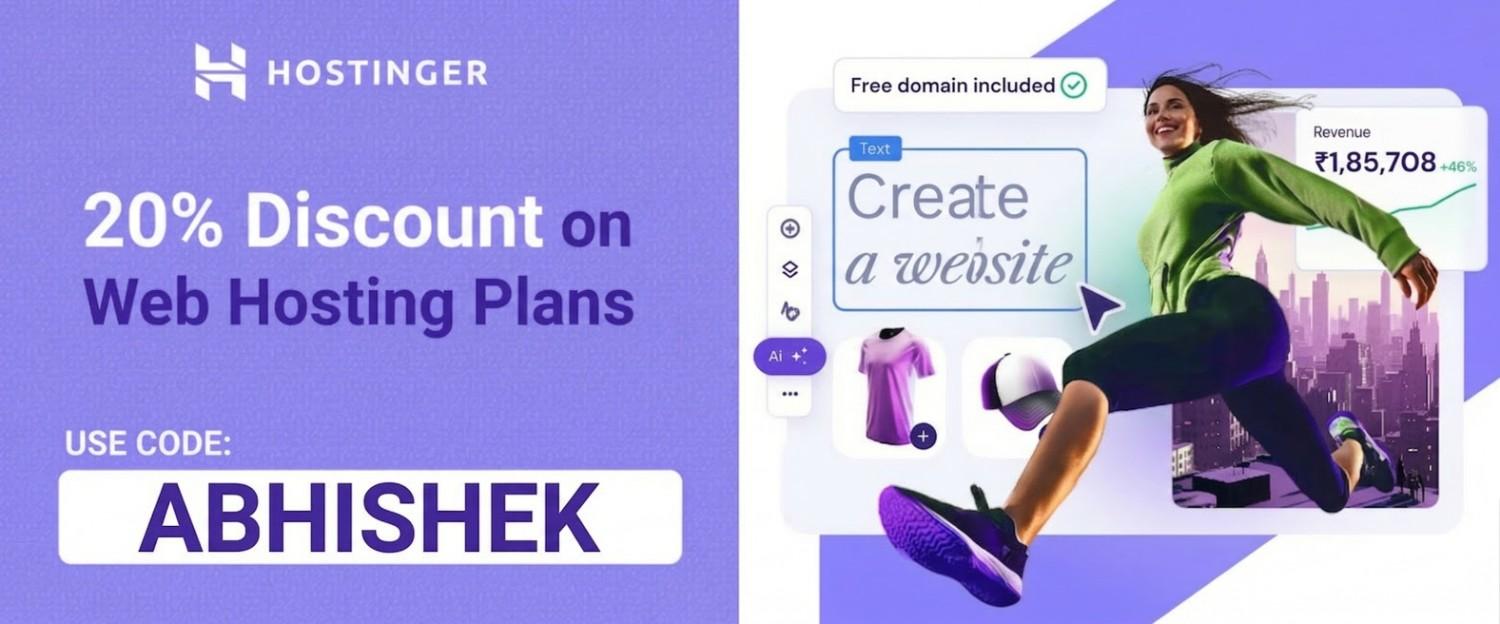 Hostinger Referral Code ABHISHEK